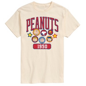 Men's - Peanuts - Peanuts Crew Athletic Short Sleeve Graphic T-Shirt - 1 of 4