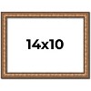 PosterPalooza | Photo Size Slim Profile Gold Picture Frame - UV Acrylic, Foam Board Backing, Hanging Hardware - 2 of 4