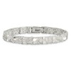 Black Bow Jewelry 7mm Sterling Silver Nugget Link Bracelet, 8 Inch - 3 of 4