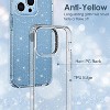 Entronix Glitter Clear Case for Apple iPhone 15 Pro Max, Crystal Clear Sparkly Bumper Cover - image 3 of 4