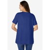 Woman Within Plus Size Eyelet Henley Tee - 3 of 4