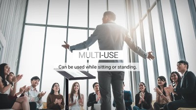 Peakform Adjustable Black Steel Folding Tray Table