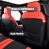 Fit 2015-2023 F150, 2017-2023 F250 F350 Coverado Crew Cab Custom Seat Covers Front and Back Full Set Waterproof Faux Leather - 3 of 4