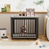 YOOCOZZ 31.5" Modern Dog Crate End Table with Double Doors - Gray - 2 of 4