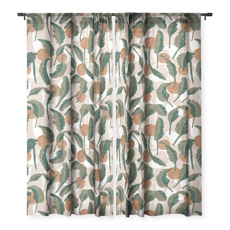 Marta Barragan Camarasa Simple tropical nature T Single Panel Sheer Window Curtain - Deny Designs, 3 of 7