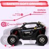Acekool 24V 2-Seater Kids Ride-On UTV Car with 4WD 300W Motors, Remote Control, Shock Absorbers, Leather Seats, Music & Lights, Black Police Car - 2 of 4
