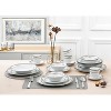 Lorren Home Trends Porcelain Wavy Edge Dinnerware Set, 24 Piece Service for 4 by Lorren Home Trends: Victoria Design - 4 of 4
