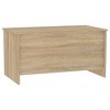 vidaXL Lift Top Coffee Table with Hidden Storage, Sonoma Oak Color, Modern Design, Engineered Wood, - 4 of 4
