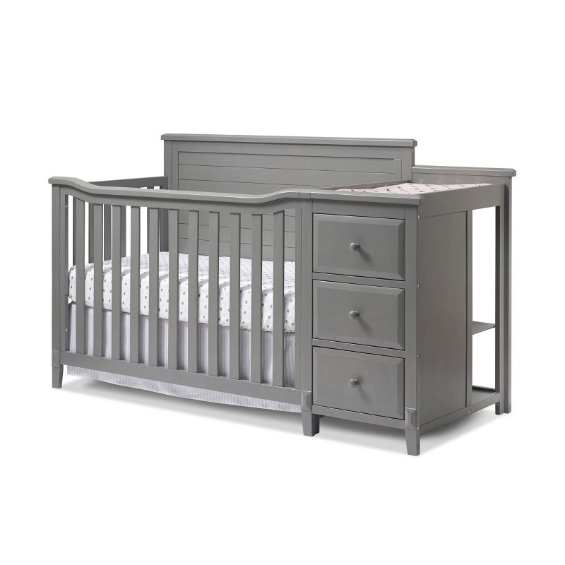 Sorelle Berkley Crib and Changer Panel Crib - Weathered Gray, 1 of 5