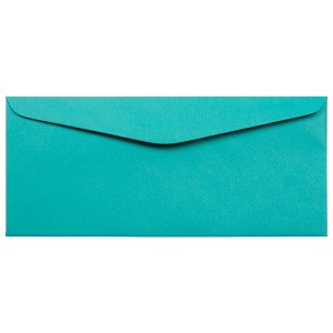 JAM PAPER #9 Business Colored Envelopes - 3 7/8 x 8 7/8 - Sea Blue Recycled - 100/Pack - 1 of 1