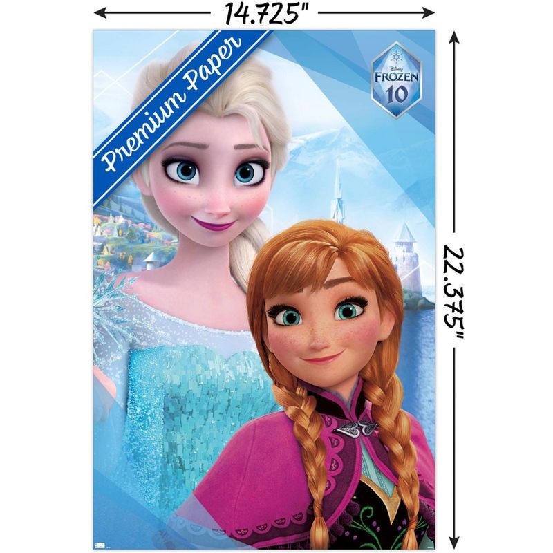 Trends International Disney Frozen - Sisters 10th Anniversary Unframed Wall Poster Prints, 3 of 7