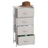 mDesign Vertical Dresser Storage Tower with 4 Drawers - image 2 of 4
