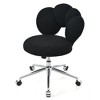 NicBex 16-19" 360° Swivel Accent Chair with Wheels&Elegant Back,Versatile Teddy Vanity Chair Computer Chair for Living Room,Office,Vanity&Study - 4 of 4