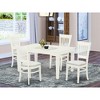 East West Furniture,5-Pc Wood Dining Table Set With 4 Kitchen Chairs - 2 of 4