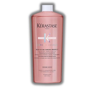 Kerastase Chroma Absolu Bain Riche Chroma Respect Shampoo | hydrating shampoo for sensitized Hair (34 Oz XXL LITER) - 1 of 2