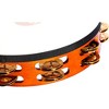 MEINL Traditional Goat-Skin Wood Tambourine Two Rows - 3 of 4