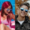 Attop Fashion Retro Polarized Square Sunglasses UV400 Halloween Cosplay Sunglasses - 2 of 4