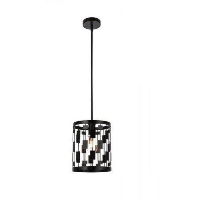 Elegant Lighting Levante 1 light pendant in black
