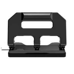 Itopfox Heavy Duty 3 Hole Punch for Binder, 40-Sheet Capacity with 10000+ Uses, Metal 3 Ring Puncher, 50% Reduced Effort, Built-in Paper Guide, Black - 1 of 4