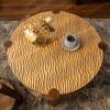NicBex Modern 2-Tier Small Round Coffee Table with Storage,Wooden Side Table,Unique Accent Center Table for Living Room,Study - 2 of 4