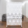 DSVIMOY Outdoor & Indoor Privacy Screen, Freestanding Decorative Privacy Screen for Deck Balcony Patio, White, 48"*76"*16" - 2 of 4
