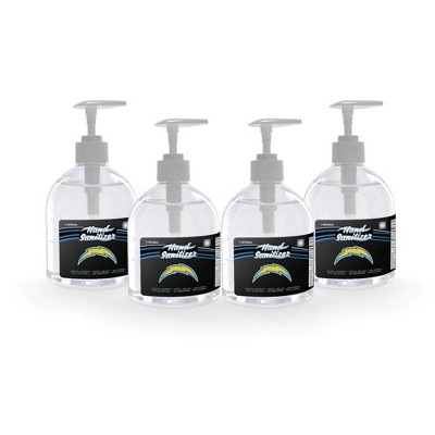 NFL Los Angeles Chargers 16oz Pump Top Hand Sanitizer - 4pk