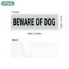 Unique Bargains Indoor Outdoor Yard Home Acrylic Self-adhesive Durable Beware of Dog Sign 3x9 Inch - 3 of 4