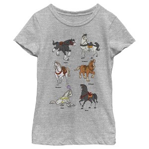 Girl's Disney Favorite Horse Characters T-Shirt - 1 of 4