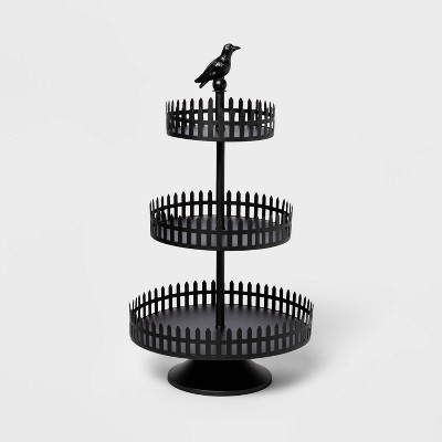 Tiered Metal Black Halloween Tray - Hyde & EEK! Boutique™