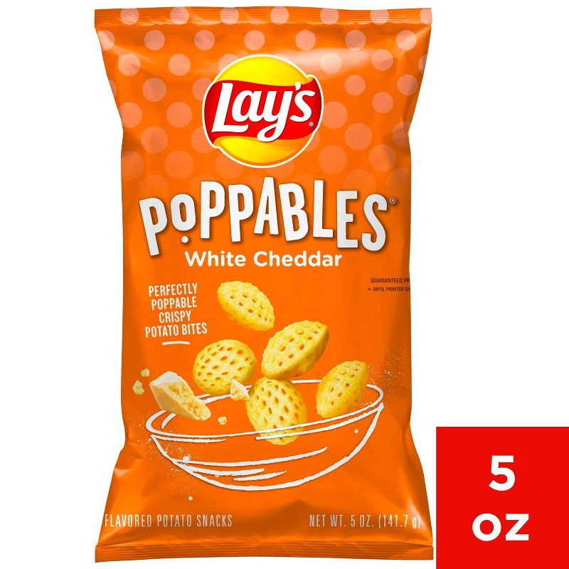 Lay's Poppables White Cheddar Potato Snacks - 5oz, 1 of 5