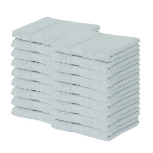 Splash Zero Twist 100% Ring Spun Cotton Face Washcloth Set – Reversible, 550 GSM, Soft, Lightweight, Highly Absorbent Towels for Bathroom - 1 of 4