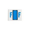 Smead A-Z Color-Coded Bar-Style End Tab Labels Letter F Blue 500/Roll 67076 - 4 of 4
