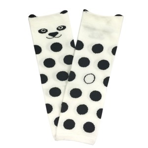 Wrapables Animals and Fun Colorful Baby & Toddler Leg Warmers, Panda - 1 of 2