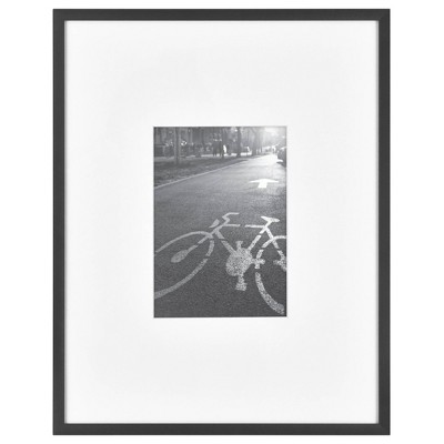 11" x 14" Matted For 5" x 7" Thin Metal Gallery Frame Black - Project 62™