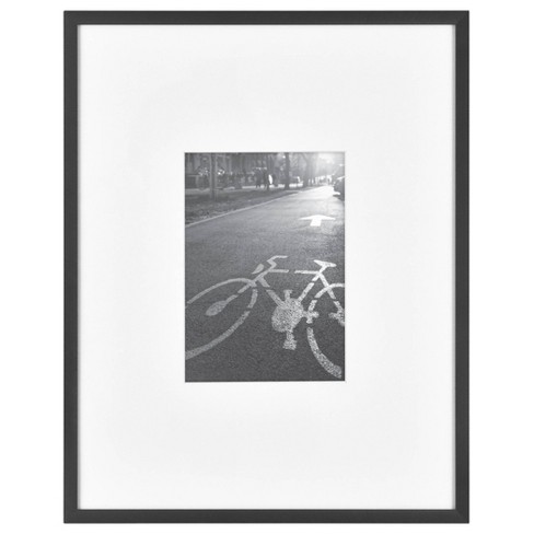 Thin Gallery Matted Photo Frame Black - Project 62™ : Target