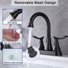 Oil Rubbed Bronze 2-Handle Faucet for Bathroom Vanity, 4-Inch, with Pop-up Drain and Hoses - image 2 of 4