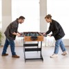VEVOR Folding Foosball Table, 42 inch Standard Size Table, Indoor Full Size Foosball Tables for Home, Family,and Game Room,Durable Soccer Set, Brown - 2 of 4