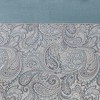 Vynxaria 100% Polyester Jacquard Shower Curtain, 72x72", Paisley Motif, 12 Buttonholes, Machine Washable, Coordinating Decor Available - 2 of 4