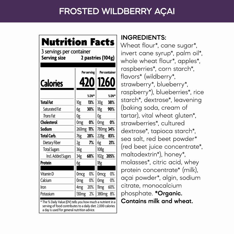 Nature&#39;s Path Organic Toaster Pastries Frosted Wildberry Acai - 6ct, 4 of 5