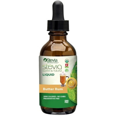 Liquid Stevia Butter Rum by Stevia International  -  1 fl oz Liquid