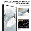 Dovelina Modern Rectangular Aluminium Fine Edge Black Hanging Mirror Decorative Wall Mirror - 3 of 4