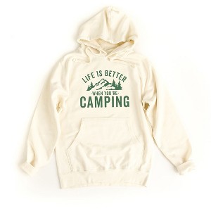 Simply Sage Market Women's Graphic Hoodie Life Is Better When You're Camping - 1 of 2