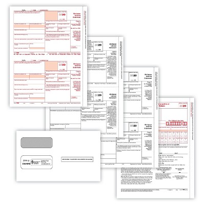 ComplyRight 2020 1098 Tax Form White/Red/Black 25/Pack (6108E)