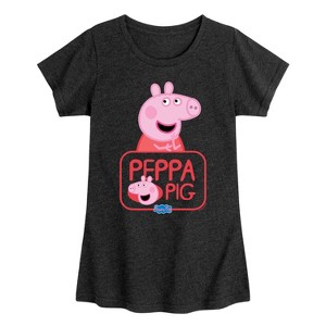 Girls' - Peppa Pig - Character Fitted Short Sleeve Graphic T-Shirt - 1 of 4