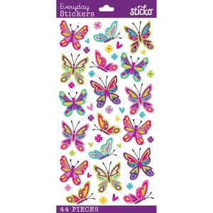 Sticko Themed Stickers - Spicier Butterflies, 44pcs - 1 of 1