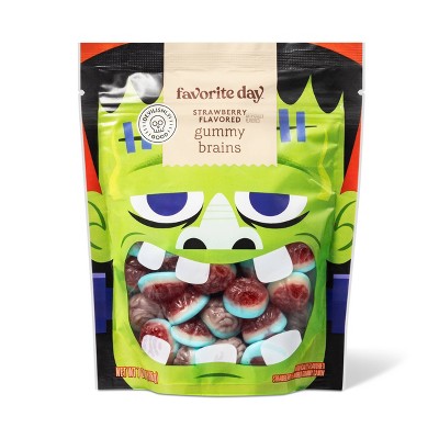 Halloween Strawberry Flavored Gummy Brains - 7oz - Favorite Day™