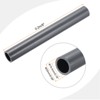 Unique Bargains Water Plumb DIY Crafts High Impact Rigid Round Pipes 8" Length ID 0.76" OD 0.98" Light Grey - 2 of 4