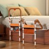 Topteng Foldable Bed Assist Rail with Adjustable Height Non-Slip Handle & Storage Pouch - 3 of 4