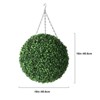 16/20 Inch Artificial Plant Boxwood Balls for Outdoor or Indoor Artificial Plant Topiary, Year-Round Green Faux Boxwood Balls for Backyard, 2 Pack - 2 of 4