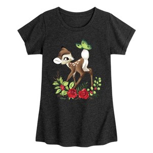 Girls' - Disney - Butterfly Fitted Short Sleeve Graphic T-Shirt - 1 of 4